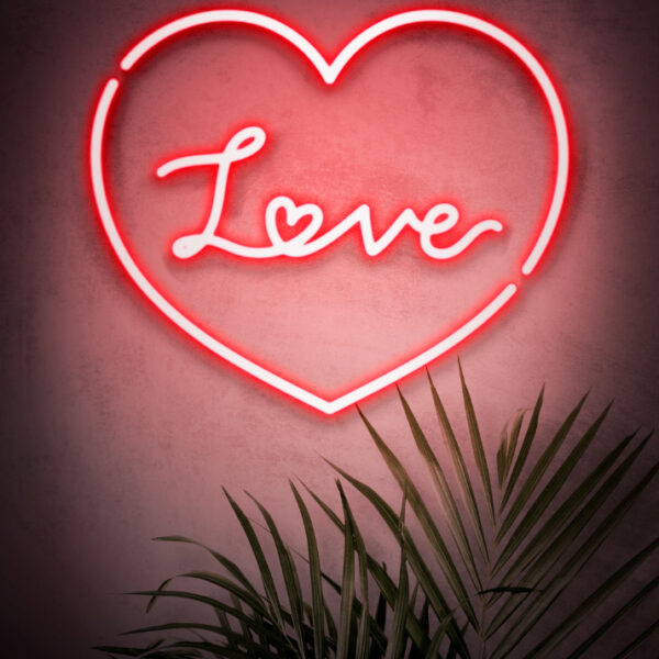 love neon sign