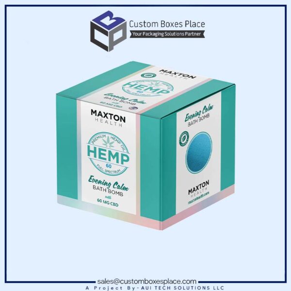 CBD Bath Bomb Boxes by Custom Boxes Place: Elevating the Unboxing Experience