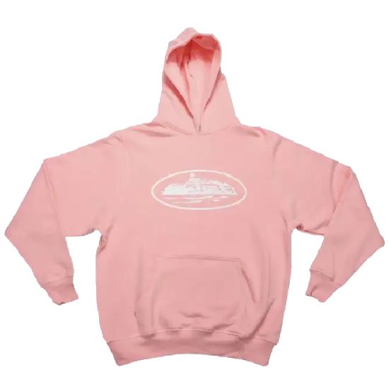 Corteiz Alcatraz Hoodie, Baby Pink