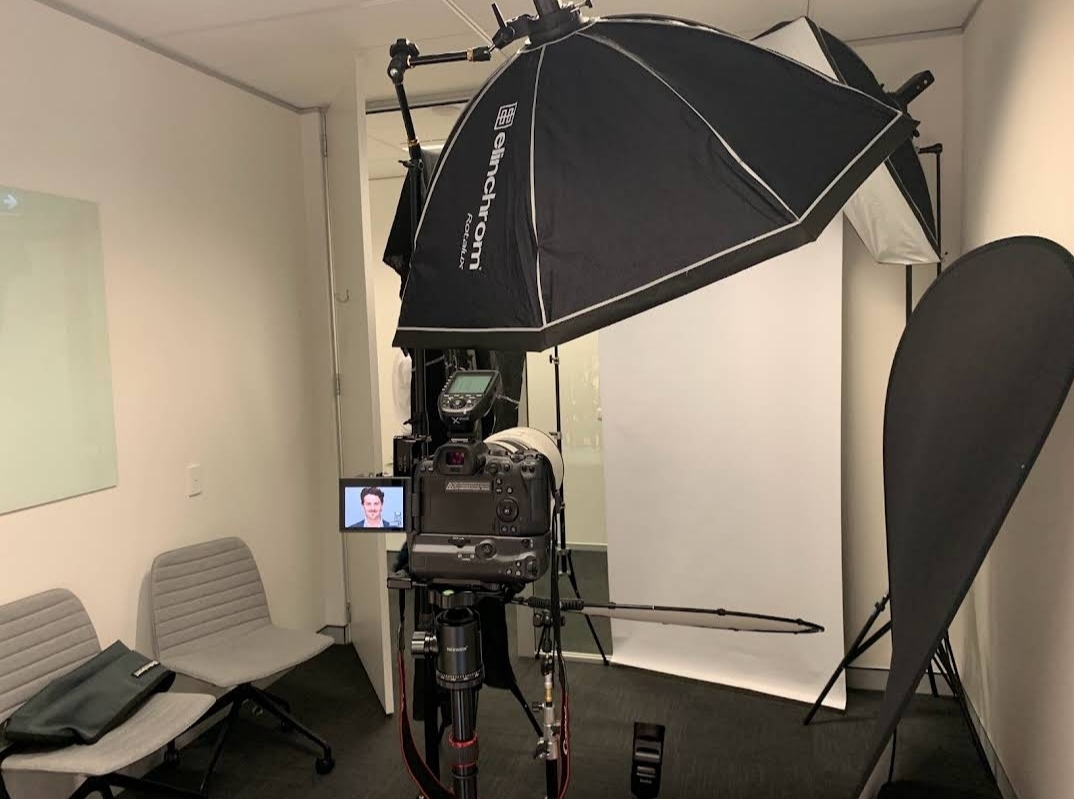 Professional Headshot Photography Setup by HeroShot