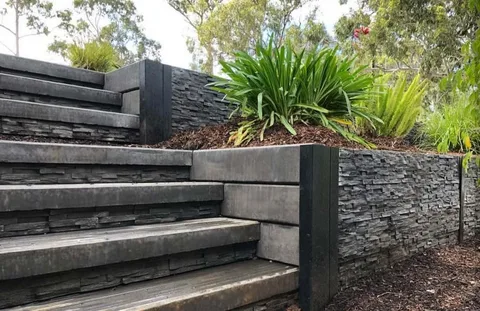 Sleeper Retaining Walls Brisbane